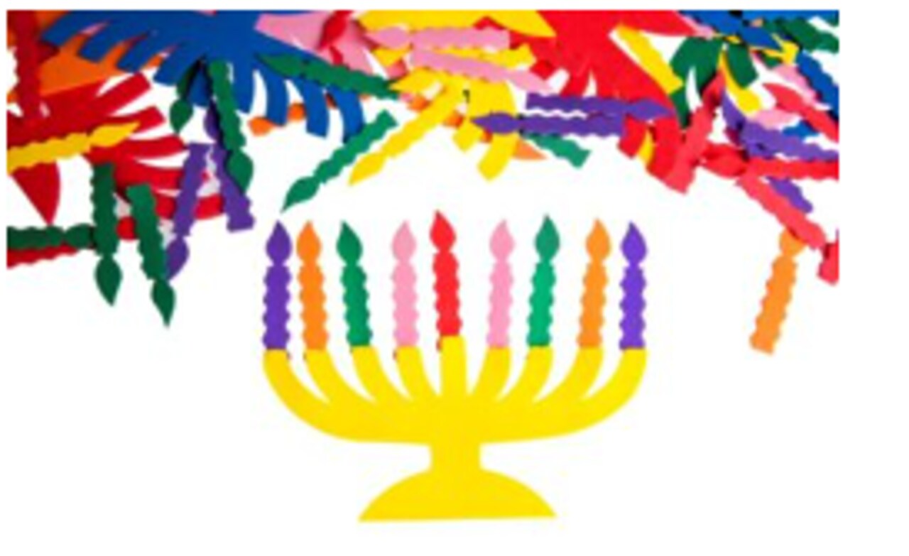 DIY Foam Menorah & Candles Craft Kit – 20 Sets / 200 Pcs – Chanukah Classroom Arts & Crafts (5”)